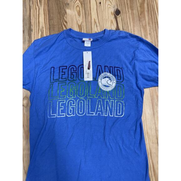LEGOLAND Florida Resort Long Sleeve Blue T-Shirt Adult Small 2012 NWT - Picture 2 of 6